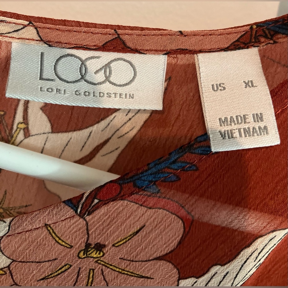 LOGO BY Lori Goldstein top XL - Picture 6 of 6